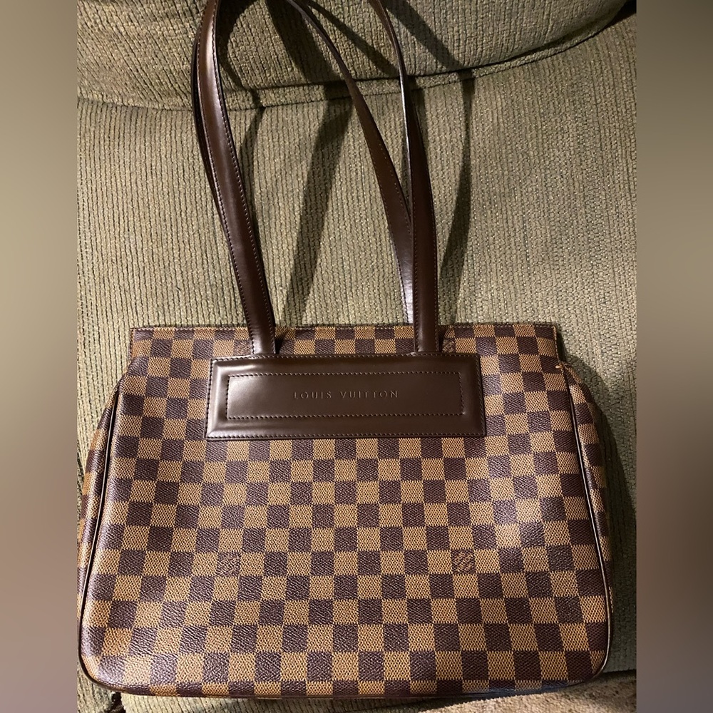 Authentic Louis Vuitton Parioli Damier Ebene Tote Bag Great Preloved Condition ✨ - Picture 5 of 6